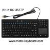 China Waterproof USB Interface Industrial PC Keyboard 106 Keys No Noise With Touchpad wholesale