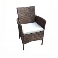 China Outdoor 87cm Height 52cm Width Garden Leisure Chairs With Cushion on sale
