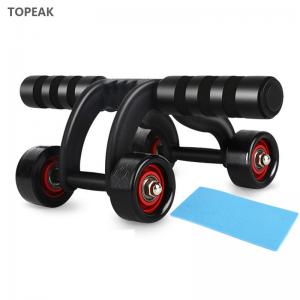 China Gym 4 Wheel Ab Roller For Abs Workout Abdominal Fitness Bauchroller supplier