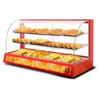 China Professional Electric Red Glass Food Warmer Display Showcase with Toughened Glass on sale