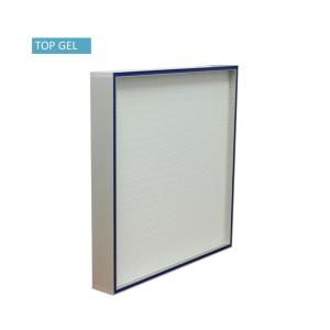 China Selo de alumínio expulso do gel do lado superior do filtro do quadro H14 HEPA para o quarto desinfetado do PBF supplier