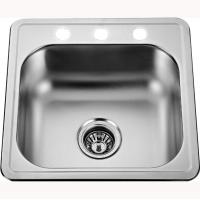 China 19X19 Inches Topmount Kitchen Sink For Studio Apartment Sound Proof Coating on sale