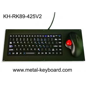 China IP65 Silicone Keyboard USB Panel Mount Keyboard With Ergonomic Trackball Mouse supplier