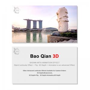 China 3D Business Card Design 3D Lenticular Card Personalised 3D Printed supplier