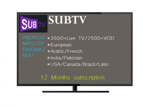 Best IPTV German Europe SUBTV Account 3500+ Channels Free IPTV Software Download