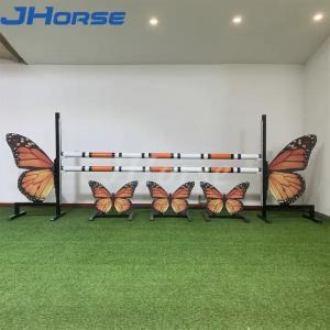 Solid Pvc Show Jumping Equipment With Green / Customized Options 1 Year