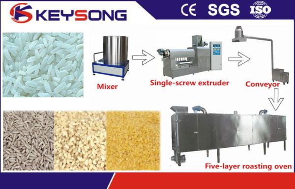 Fully Automatic Artificial Rice Making Machine High Efficiency Low Energy Consumption