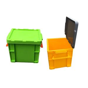 China 130 Liter Hygienic  Euro Stacking Containers Ergonomic Design supplier