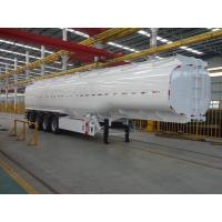 China 35 Ton 42m³ Stainless Steel Jet Crude Oil Tanker / Fuel Tank Trailer on sale