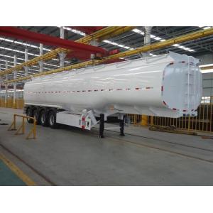 China 35 Ton 42m³ Stainless Steel Jet Crude Oil Tanker / Fuel Tank Trailer supplier