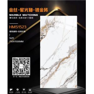China Grey Glazed Metallic Marble Ceramic Tile Stone For Hotel Floor Decoration wholesale