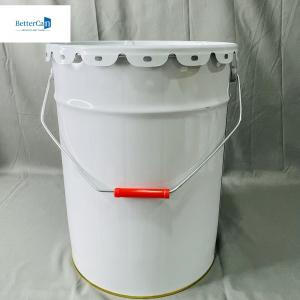 China 10 Liter Metal Pail Bucket With Lid 2.2 Gallon Liquid Packaging Empty Coated Can supplier