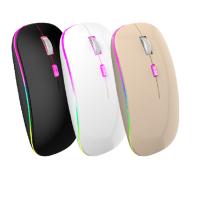China 2.4G Bluetooth Mouse con Windows e IOS 4 Botones de precisión Mouse 1600DPI Rastreamiento Rayo recargable on sale