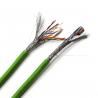 China Green AWG Flexible Network Cable 24 Copper Conductor HDPE Insulation PVC Sheath Cat5e SFTP wholesale