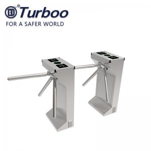 China Semi Automatic Tripod Access Control Turnstile Gate Waist Height RFID Anti Pantic supplier