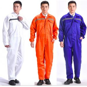 China Breathable Flame Retardant Insulated Coveralls Anti - Wrinkle With Reflective Tape wholesale