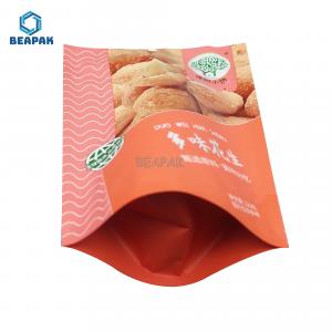 Stand Up Snack Food Zipper 200 Micron Digital Printed Pouches