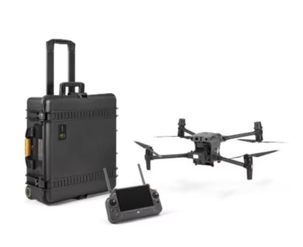 M30T Drone térmico integrado en estación de carga, peso máximo al despegue 4069g, transmisión de imagen a 15km, diseño plegable y equipado con cámara