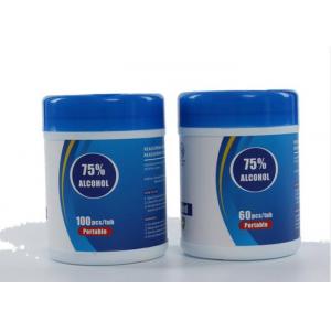 China 60pcs Nonwoven 75% Alcohol Disinfectant Wipes / Wet Cleaning Wipes Safe supplier