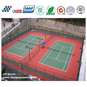 China CN-S02 High Adhesion and Weatherability SPU Tennis Court System and Protect The Athletes' Joints Flooring supplier