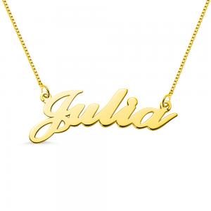 1.8ft 0.07oz Custom Silver Necklaces Trendy Festival Gold Name Plate Necklace