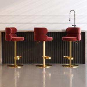 High Rebound Sponge Breakfast Bar Stools For Cafe / Kitchen / Hotel