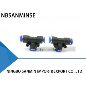 China PUT Pneumatic Push Quick Plastic Fitting Tube Union Tee Fittings Air Compressor Accessories Sanmin supplier