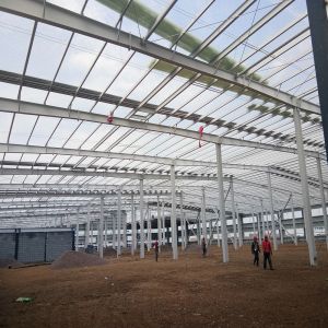 China Steel Structure Factory with EPS Sandwich Panels and Galvanized Purlins wholesale