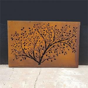 Garden And Home Metal Wall Art Rusty Corten Steel Decorative Wall Panel