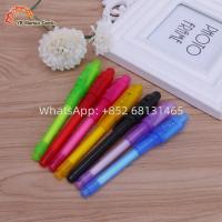 China Multifunction Magic Invisible Ink Pen With UV Light Disappearing Ink Pen on sale