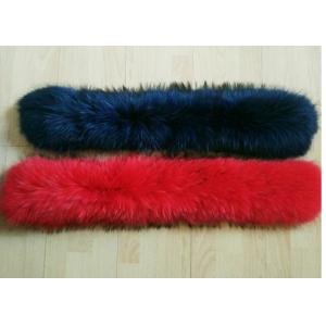 China 14-20cm Width Raccoon Detachable Fur Collar Smooth For  Winter Jacket Coat supplier