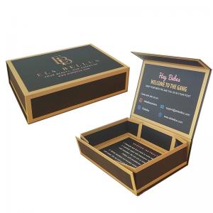 Custom Flat Pack Gift Box Foldable With Magnetic Lid For Moisturizing Cream Bottle