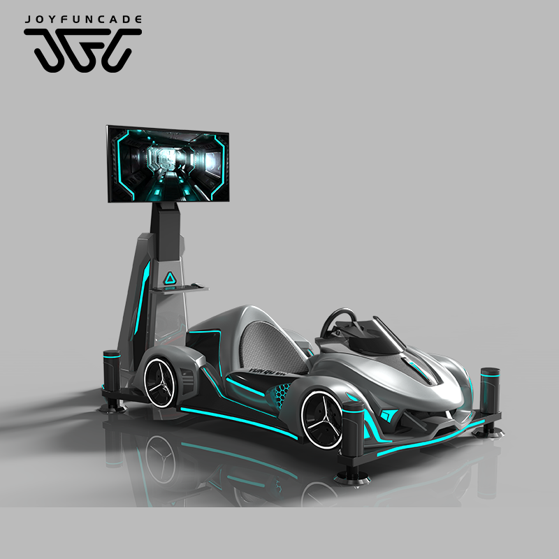 China 42インチ大型スクリーンVRレーシングテーマパーク4-DoF 9D VRレーシングカーシミュレーター販売 supplier