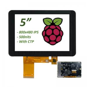 5" Raspberry Pi Compatible HDMI TFT Touchscreen Display 800x480 IPS