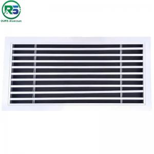 China White Register Vent  Metal Air Conditioner Cover Easy Adjust Air Supply Lever supplier