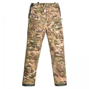 3XL Heat Storage Military Tactical CP Camo Cotton Pants with Side Zipper