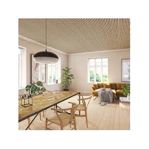 Slotted MDF Pet Felt Wooden Grooved Acoustic Panel 21mm