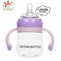 China 0-6 Months Newborn Baby Feeding Bottle Without Handle Silicone Nipple on sale