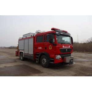 China JY120 HOWO Fire Department Rescue Truck 13000kg Red Fire Truck supplier