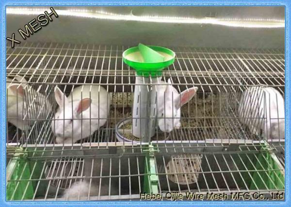 Welded Wire Mesh Fencing Panels Rabbit Battery Cage 3 Or 4 Layers