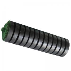 China Customized Rubber Conveyor Roller Idler Rollers With Bearings supplier