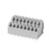 250T gray color two level 2 row 300V 10A 3.5mm pitch PCB spring terminal block