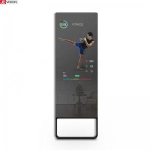 China Body Building 40inch Magic Mirror Workout Smart Home Gym Mirror supplier