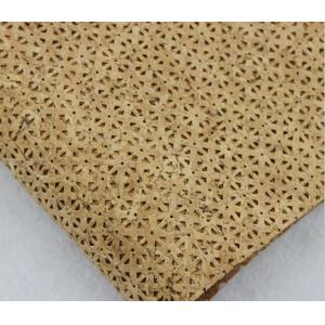 China Whosale Price 1.4m Width Hollow Cork Fabric style by Yard in Nature Color for Decoration supplier