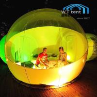 China Transparent Inflatable Bubble Tent For Outdoor Camping Site With Air Blower on sale