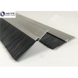 China Draft Seal Metal Channel Strip Brushes Bottom Window Door Stainless Steel supplier