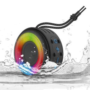 DC 5V RGB Colorful Waterproof Bluetooth Speaker Mini Portable With AUX Input