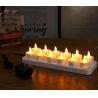 China 6pcs /sets ,12pcs/set Rechargeable Candle, Flamless candle with base,Yellow,Warm White,ABS Plastic wholesale
