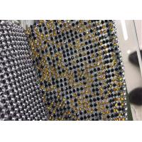 China Multi Color Glitter Sequin Mesh Fabric Glass Rhinestone Aluminium For Clothing on sale