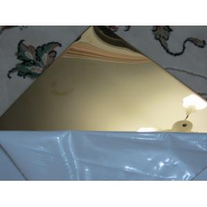 China Gold color stainless steel sheet mirror finish 304 factory China supplier supplier